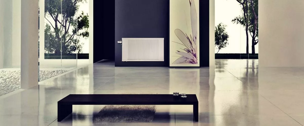 Wall radiator for heating and cooling - REVERS